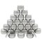 24 Pack Small 4 oz Candle Tins for Making Candles with Lids, Round Containers for DIY Crafts (Silver, 3 x 2 In)